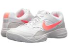 Nike Court Lite (white/lava Glow/vast Grey) Women's Tennis Shoes