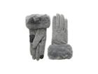 Echo Design Faux Fur Cuff Gloves (heather Grey) Extreme Cold Weather Gloves