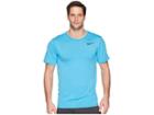 Nike Breathe Short Sleeve Training Top (equator Blue/blue Gale/black) Men's Clothing