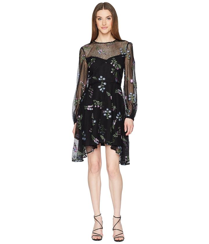 Zac Zac Posen Jennifer Dress (black Multi) Women's Dress
