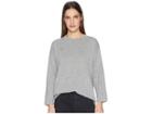 Eileen Fisher Italian Cashmere Crew Neck Bracelet Sleeve Top (moon) Women's Clothing