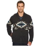 Lucky Brand Canyon Creek Shawl Sweater (charcoal) Men's Sweater