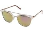 Guess Gf6048 (shiny Rose Gold/bordeaux Mirror Lenses) Fashion Sunglasses