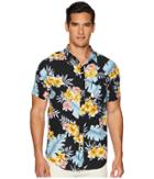Roark Blush Doctor Woven Shirt (black) Men's Short Sleeve Button Up