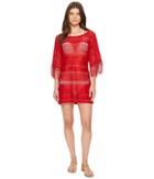 Kenneth Cole Tough Luxe Boat Neck Tunic Cover-up (spice) Women's Swimwear