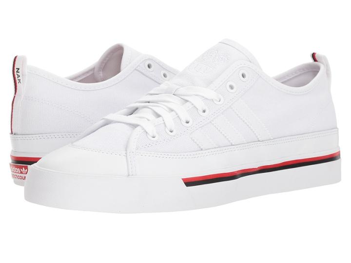 Adidas Skateboarding Matchcourt Rx (footwear White/core Black/scarlet) Men's Skate Shoes