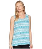 Aventura Clothing Delphi Tank Top (pagoda Blue) Women's Sleeveless