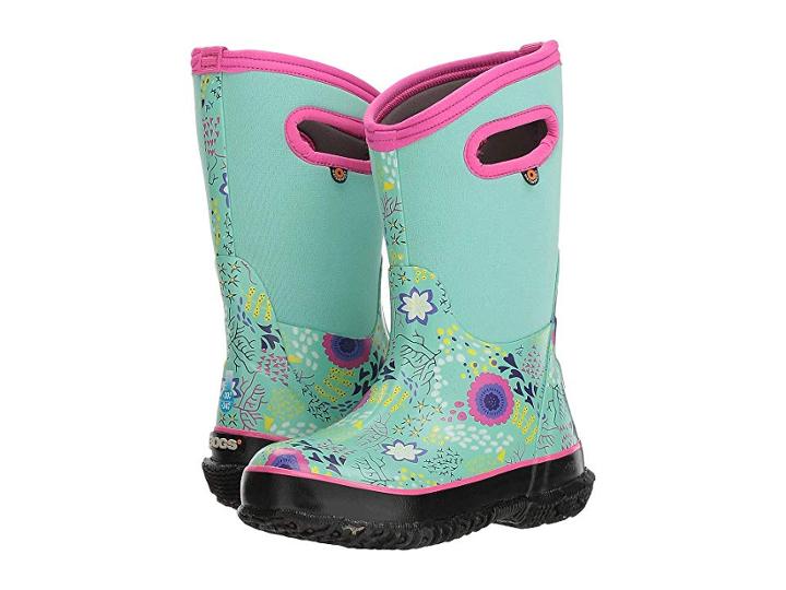 Bogs Kids Classic Reef Print (toddler/little Kid/big Kid) (mint Green Multi) Girls Shoes
