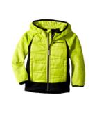 Obermeyer Kids Gamma Hybrid Insulator Jacket (toddler/little Kids/big Kids) (green Flash) Boy's Coat