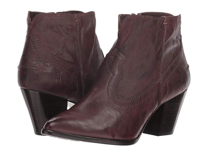 Frye Renee Seam Short (brown) Cowboy Boots