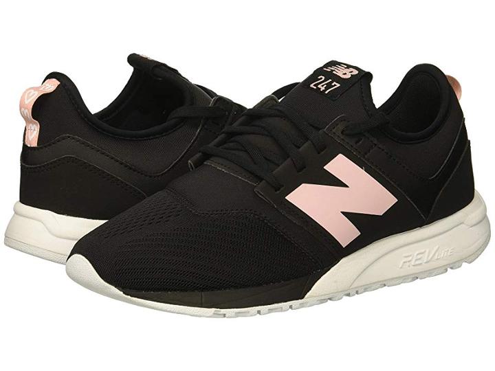 New Balance Classics Wrl247v1 (black/himalayan Pink) Women's Shoes