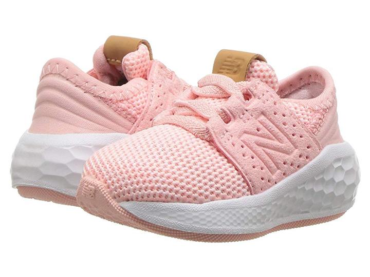 New Balance Kids Kvcrzv2i Knit (infant/toddler) (himalayan Pink/white) Girls Shoes