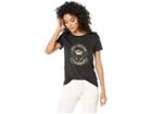 Juicy Couture Crown Stone Logo Tee (pitch Black) Women's Clothing