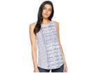 Lucky Brand All Over Printed Tee (blue Multi) Women's T Shirt