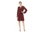Michael Michael Kors Bud Keyhole Blouson Dress (true Navy/bright Terra Cotta) Women's Dress