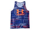 Under Armour Kids Ua Big Logo Novelty Slash Tank Top (big Kids) (formation Blue/green Typhoon) Girl's Sleeveless