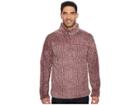 True Grit Frosty Cord Pile 1/4 Zip Pullover (wine) Men's Clothing