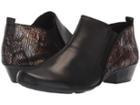 Rieker D7364 Milla 64 (schwarz/schwarz Metallic/schwarz) Women's Shoes