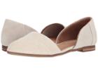Toms Jutti D'orsay (birch Suede/natural Hemp) Women's Flat Shoes