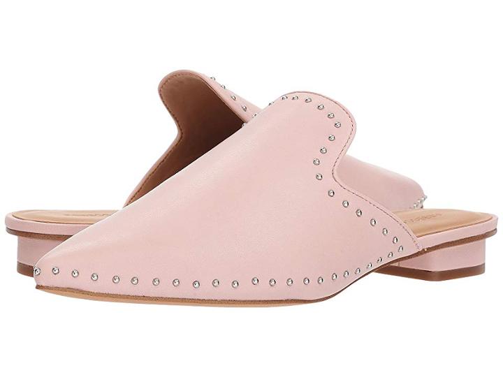 Rebecca Minkoff Chamille Stud (millennial Pink Leather) Women's Dress Flat Shoes