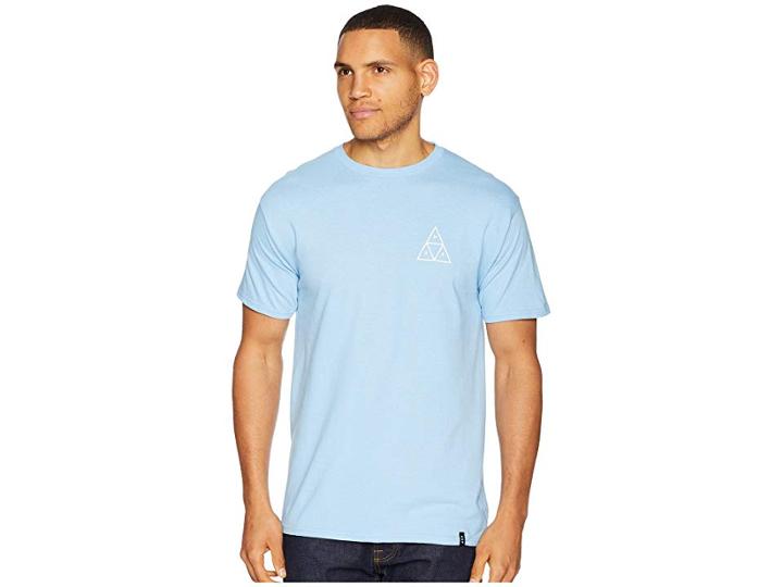 Huf Good Trips Triangle Short Sleeve Tee (ballad Blue) Men's T Shirt