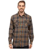 Mountain Hardwear Trekkintm Flannel Long Sleeve Shirt (golden Brown) Men's Long Sleeve Button Up