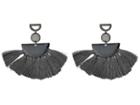 Shashi Ava Tassel Earrings (black) Earring
