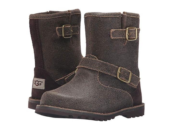 Ugg Kids Harwell Bomber (toddler/little Kid) (bomber Teak) Boys Shoes