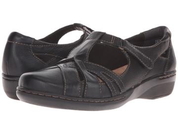 Clarks Evianna Doyle (black Leather) Women's Shoes