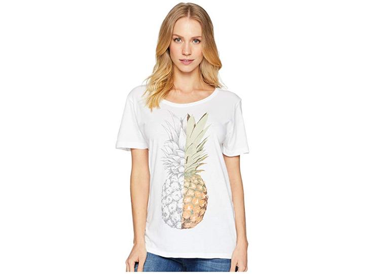 O'neill Half N Half Tee (white) Women's T Shirt