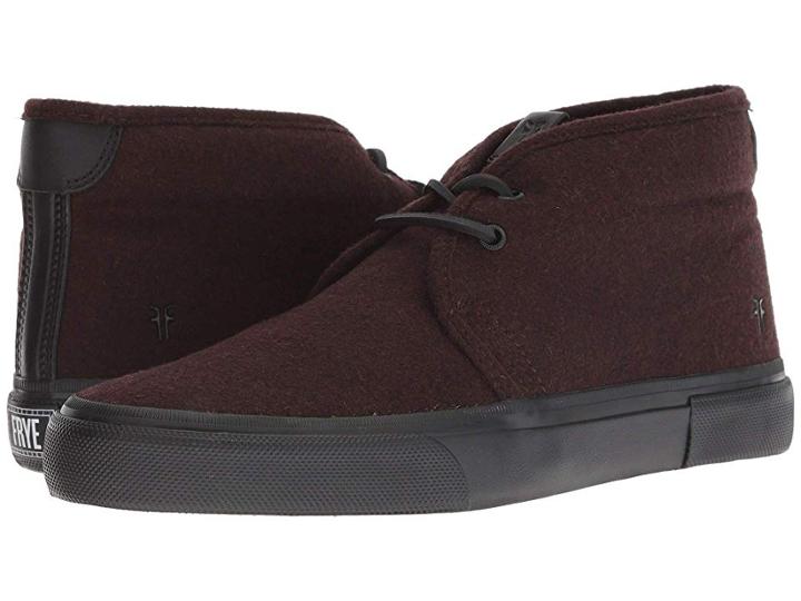 Frye Ludlow Chukka (wine Wool) Men's Lace Up Casual Shoes