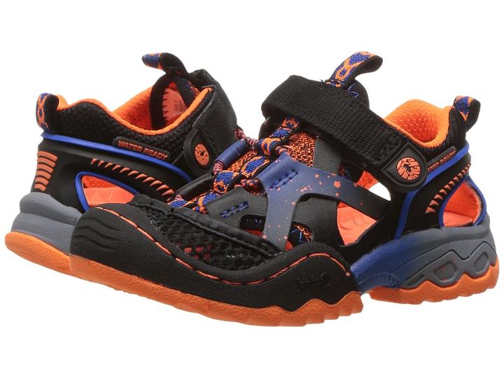 Jambu Kids Squamata (toddler/little Kid/big Kid) (black/orange) Boys Shoes