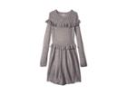 Ella Moss Girl Ruffle Sweater Dress (big Kids) (marled Grey) Girl's Dress