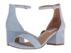 Steve Madden Irenee Sandal (blue Suede) Women's 1-2 Inch Heel Shoes