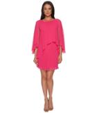 Lauren Ralph Lauren Apollonia Georgette Dress (tropic Pink) Women's Dress