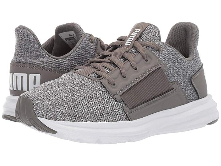 Puma Enzo Street Heather (charcoal Gray/puma White) Women's  Shoes