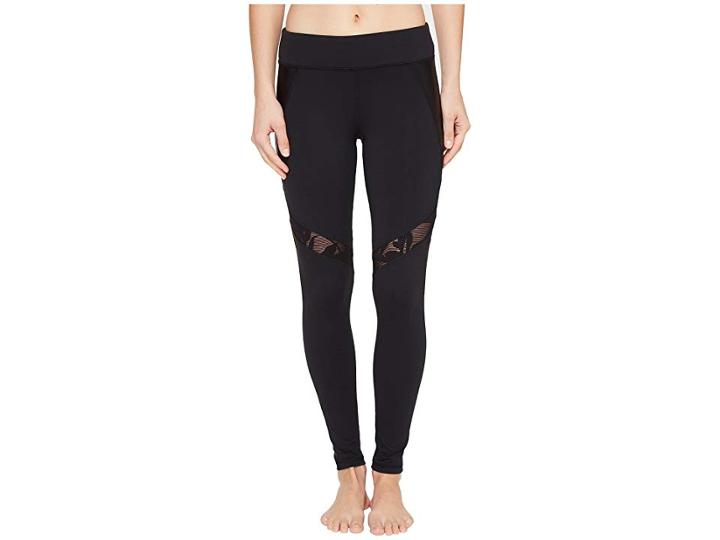 Trina Turk Lace And Shine Leggings (black) Women's Casual Pants
