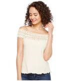 Scully Cantina Talia Organic Cotton Off The Shoulder Top (natural) Women's Clothing