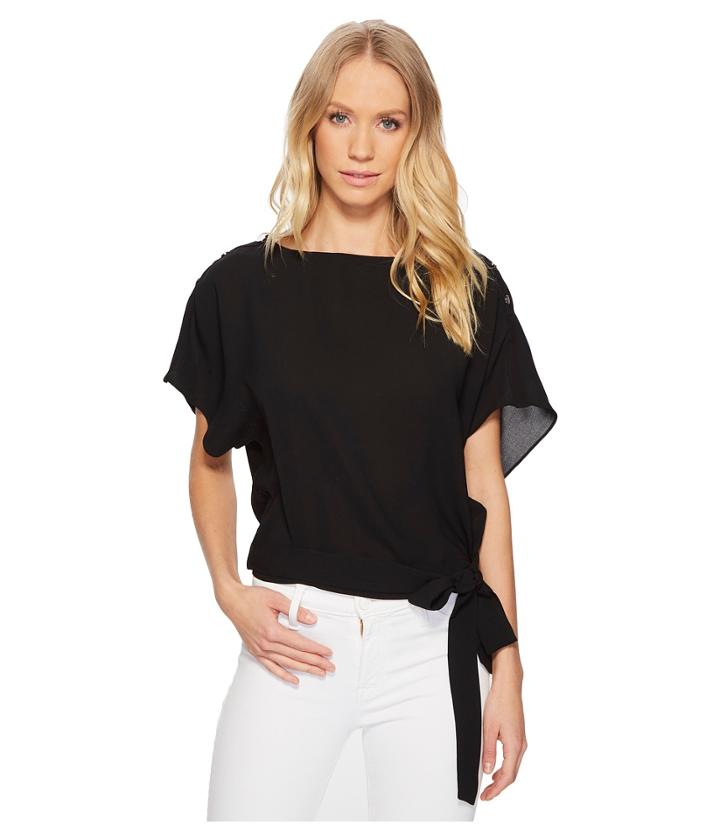Adelyn Rae Addy Kimono Top (black) Women's Clothing