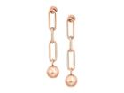 Michael Kors Pearl Link Linear Earrings (rose Gold) Earring