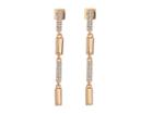 Vince Camuto Rose Gold Pave Linear Earrings (rose Gold) Earring