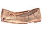 Sam Edelman Felicia (copper Penny Soft Crinkle Metallic Leather) Women's Flat Shoes