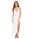 L*space Beachside Beauty Dress Cover-up (white) Women's Swimwear