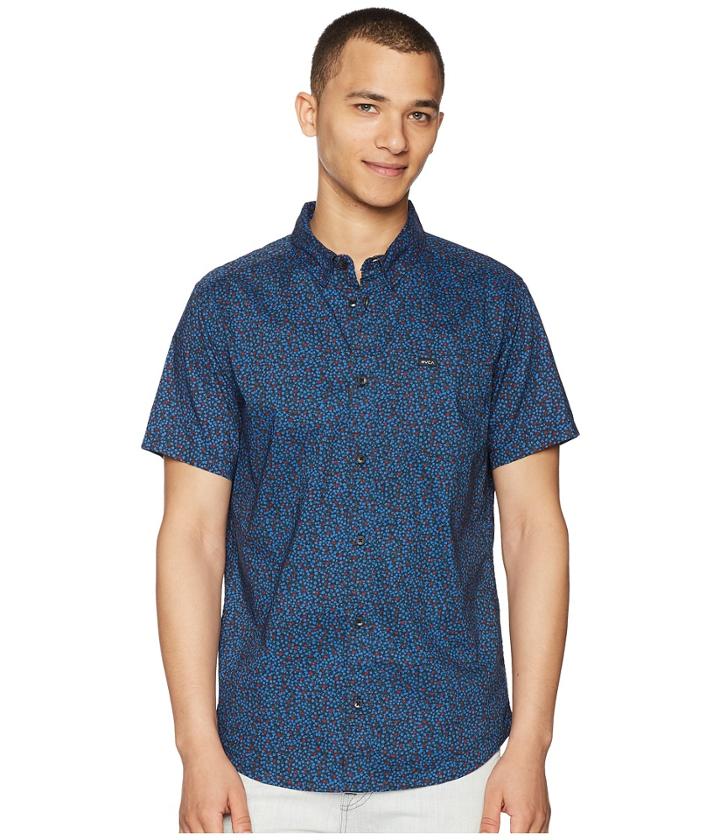 Rvca Happy Thoughts Short Sleeve (black) Men's Clothing
