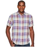 Tommy Bahama La Paz Plaid Short Sleeve Camp Shirt (sparkling Grape) Men's Clothing