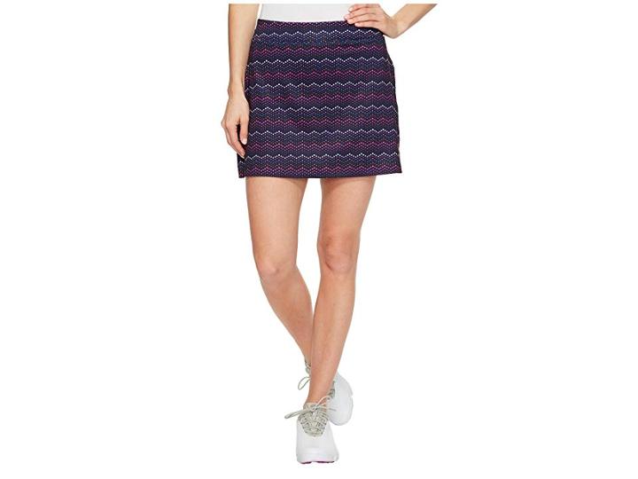 Puma Golf Zig Zag Knit Skirt (peacoat) Women's Skirt