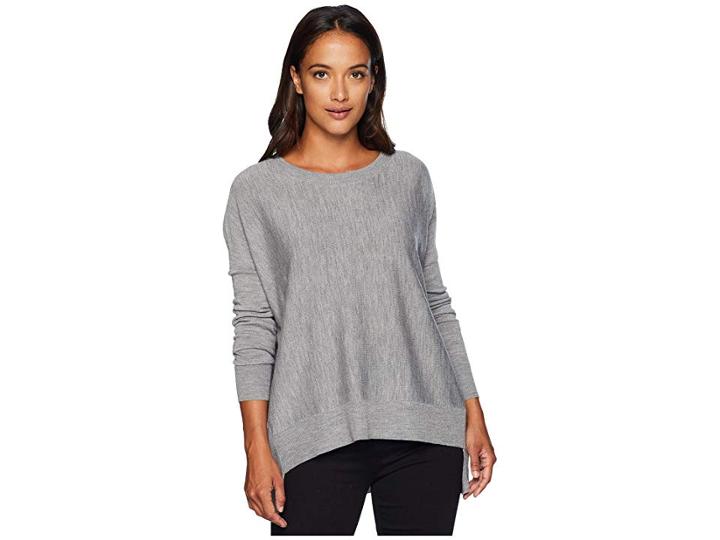 Pendleton Easy-fit Merino Pullover (soft Grey Heather) Women's Sweater