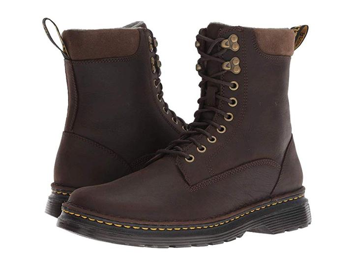 Dr. Martens Vincent Hook Robson (dark Chocolate Muddy River Waterproof) Men's Boots