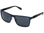 Guess Gf0169 (satin Navy/smoke Lens) Fashion Sunglasses