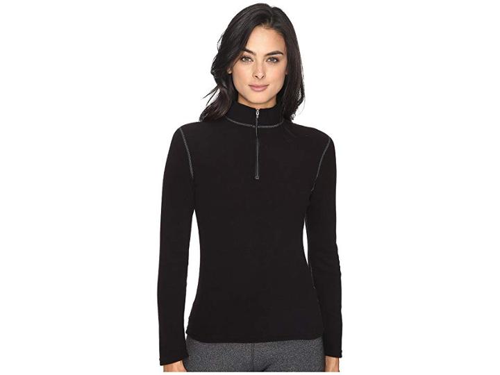 Hot Chillys Micro Fleece Zip-t (black) Women's Clothing